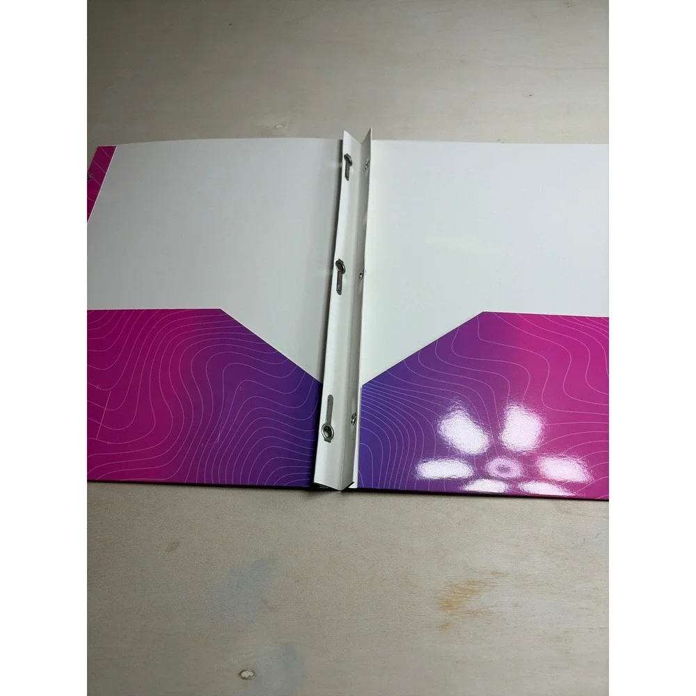 K-Pop Demon Hunters Huntrax Folder and Clear Pencil Case Set Purple Pink
